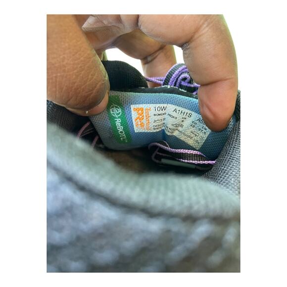 Timberland Pro Womens Powertrain Sport SD Alloy Safety Toe Sneakers Purple 10W - Picture 9 of 11